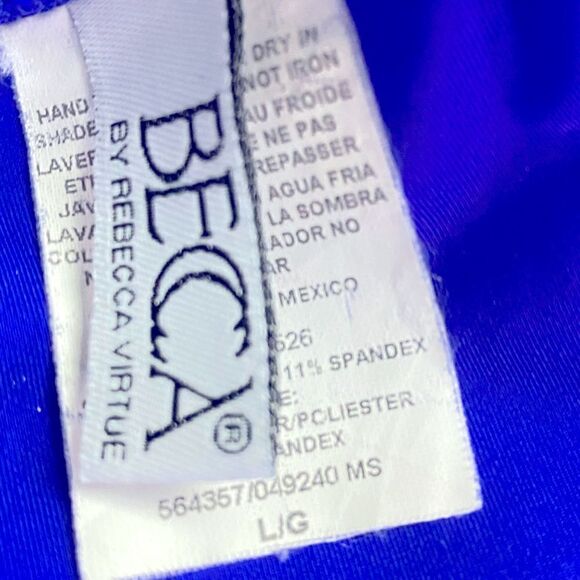 BECCA Floral cutout bikini set sz L - Picture 5 of 8